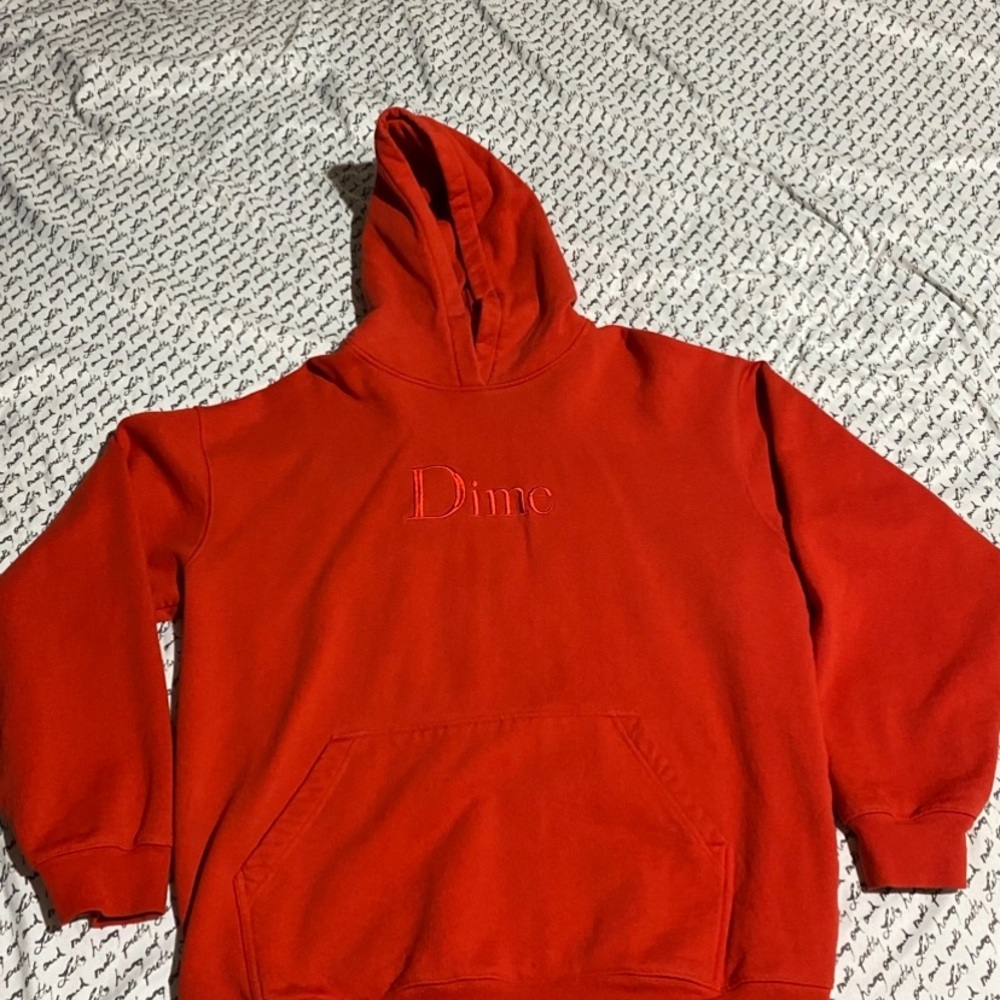 Dime Red Hoodie for Men